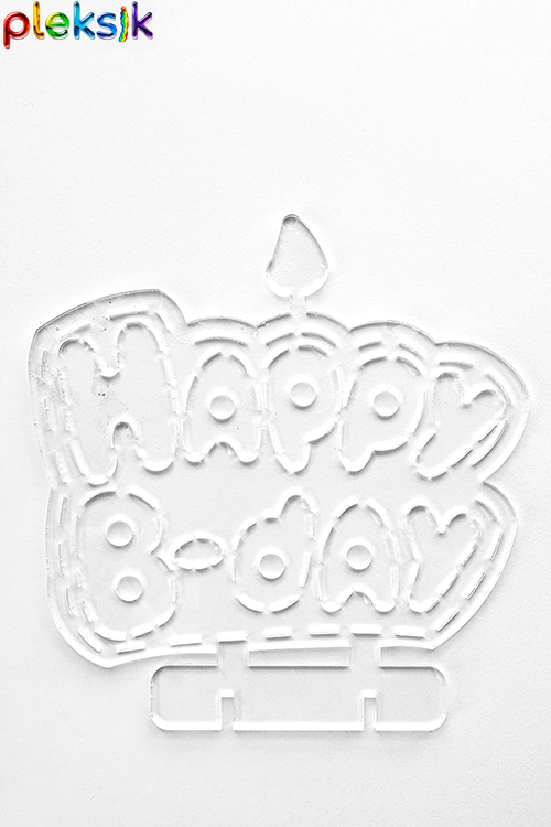 Плексик Happy Birthday Телеграм Стикер