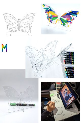 0001 Бабочка Плексик размер M