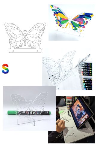 Бабочка S размера / Плексик Артикул 0001