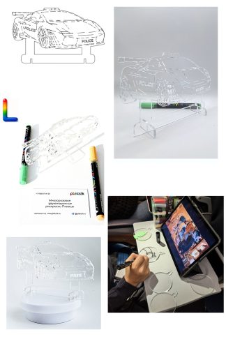 0003 Полицейская машина Плексик L