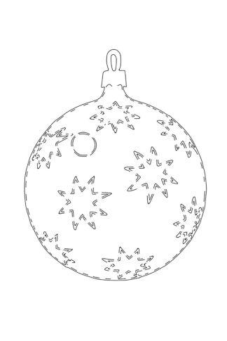 0048 Ёлочная игрушка #1 Звездочки Плексик