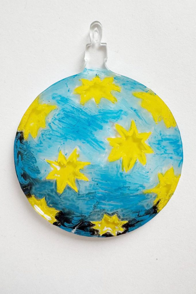 0048 Ёлочная игрушка #1 Плексик размер S - Раскрашено