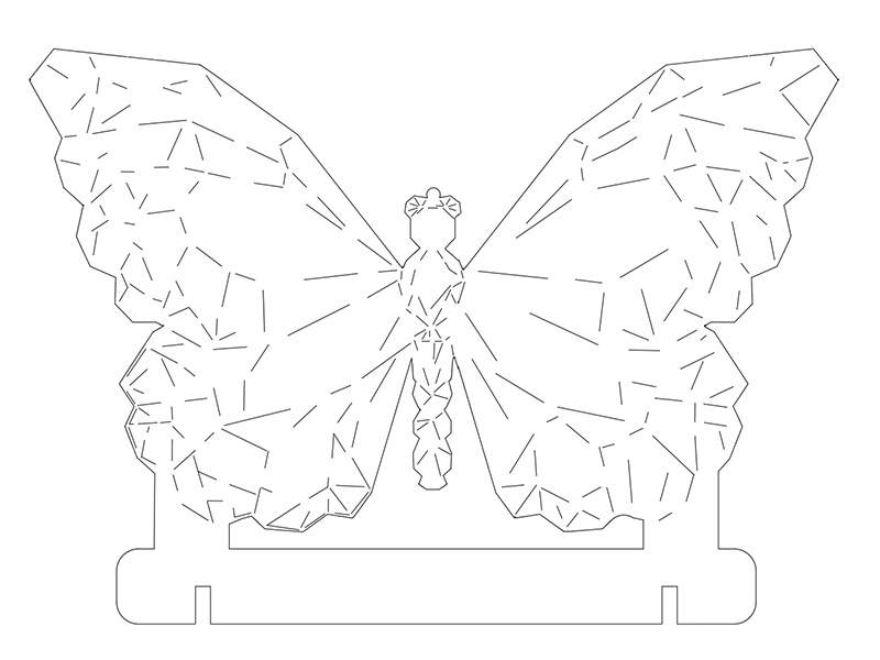 0001 Бабочка Плексик