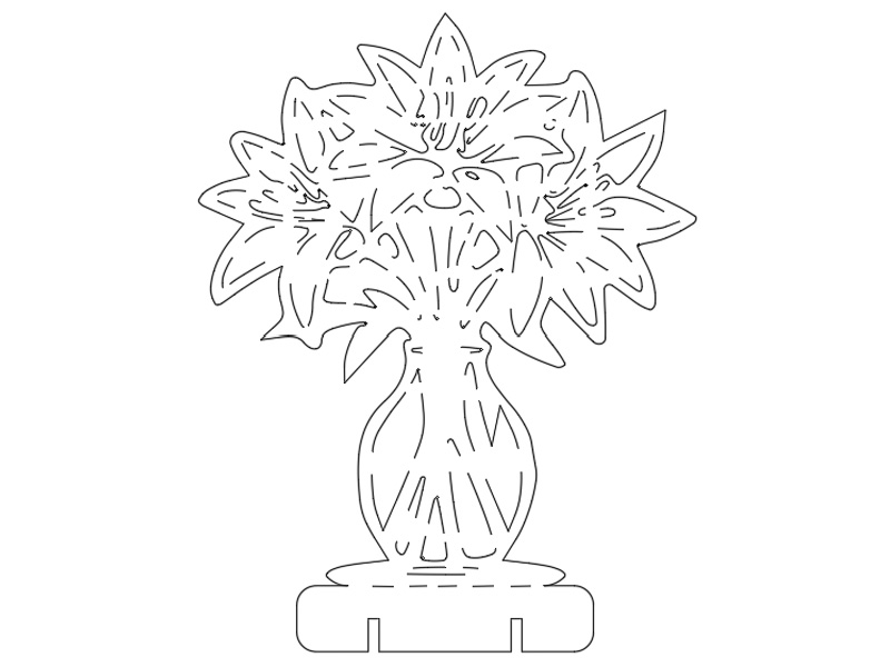 0005 Букет Лилий Плексик