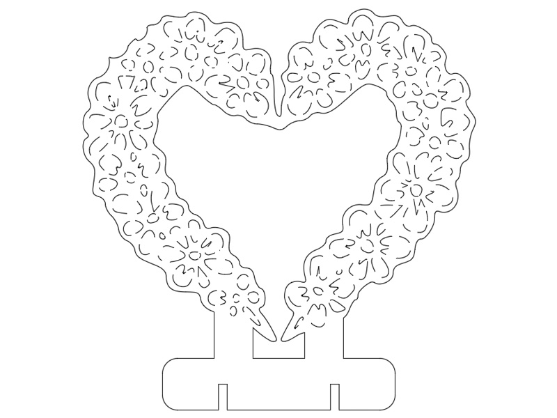 0008 Сердце Плексик