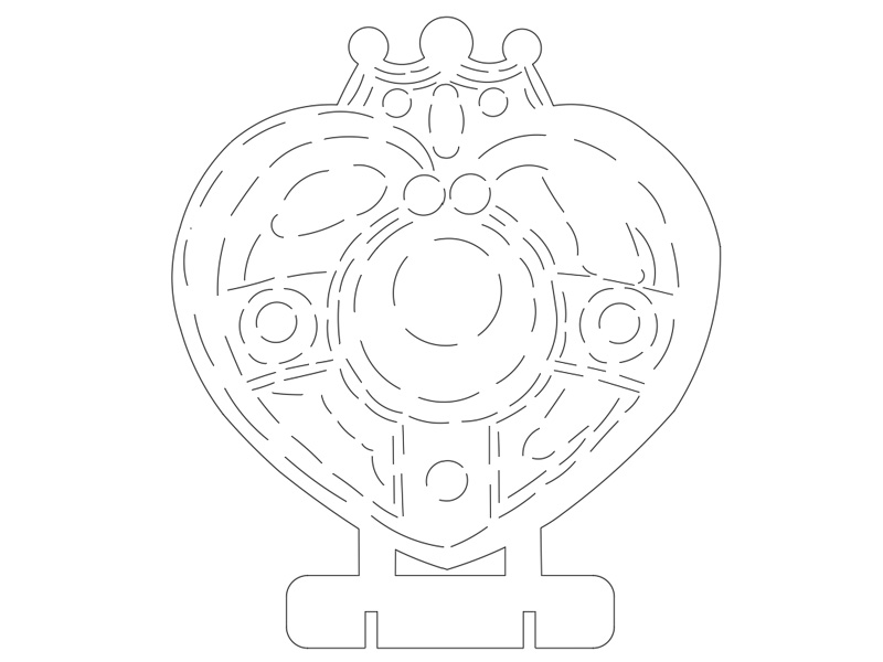 0020 Телеграм Сердце Плексик