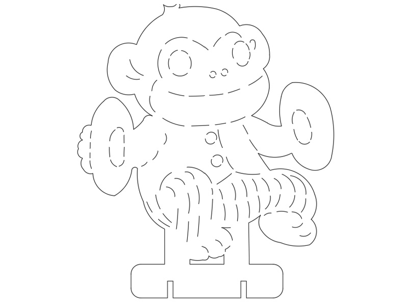 0025 Телеграм Обезьяна Плексик