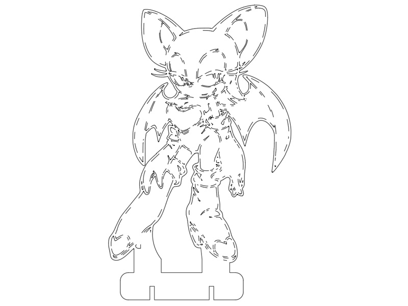 0026 Летучая мышь Руж Плексик