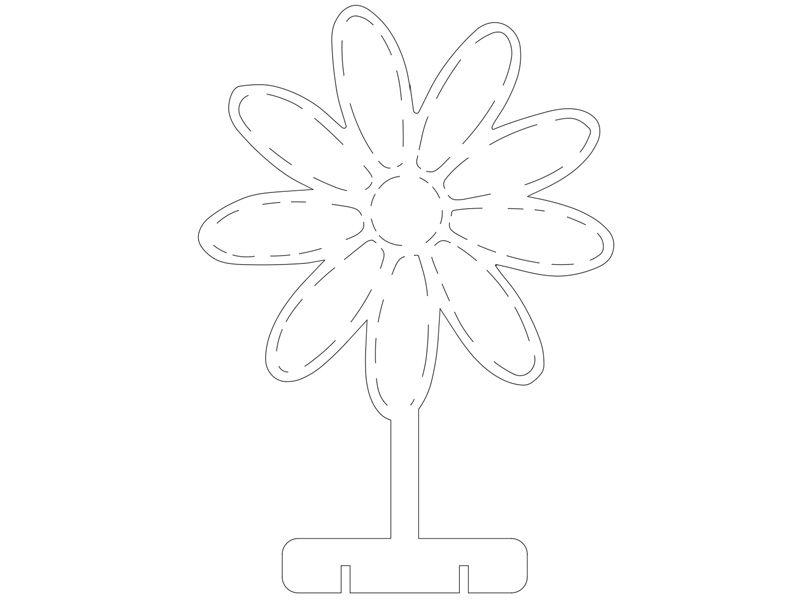 0029 Ромашка Плексик