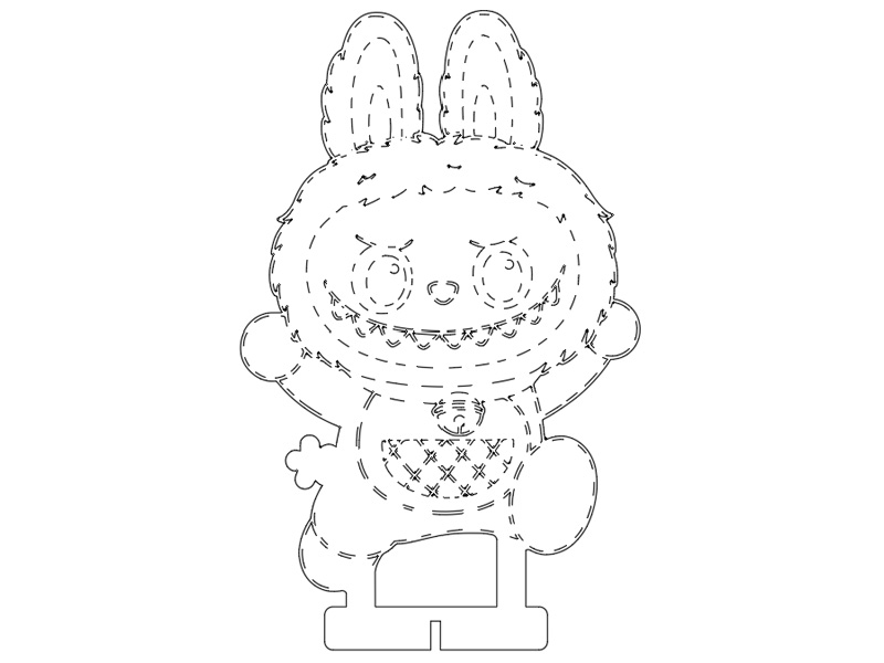 0031 Бегущий Лабубу Плексик