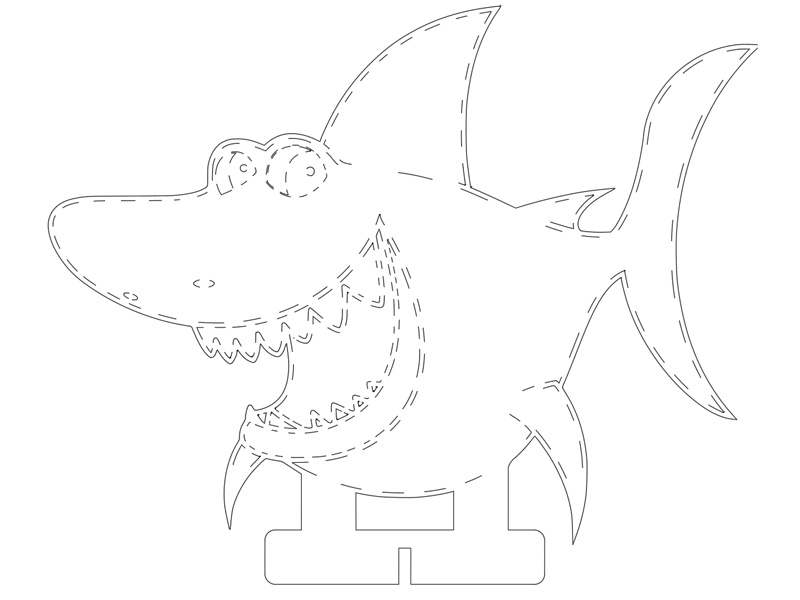 0033 Веселая Акула Плексик