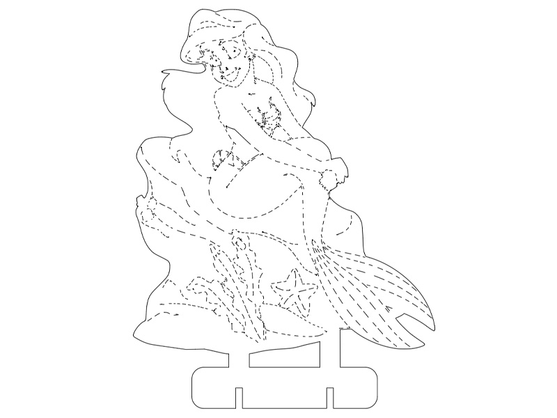 0035 Русалка Плексик