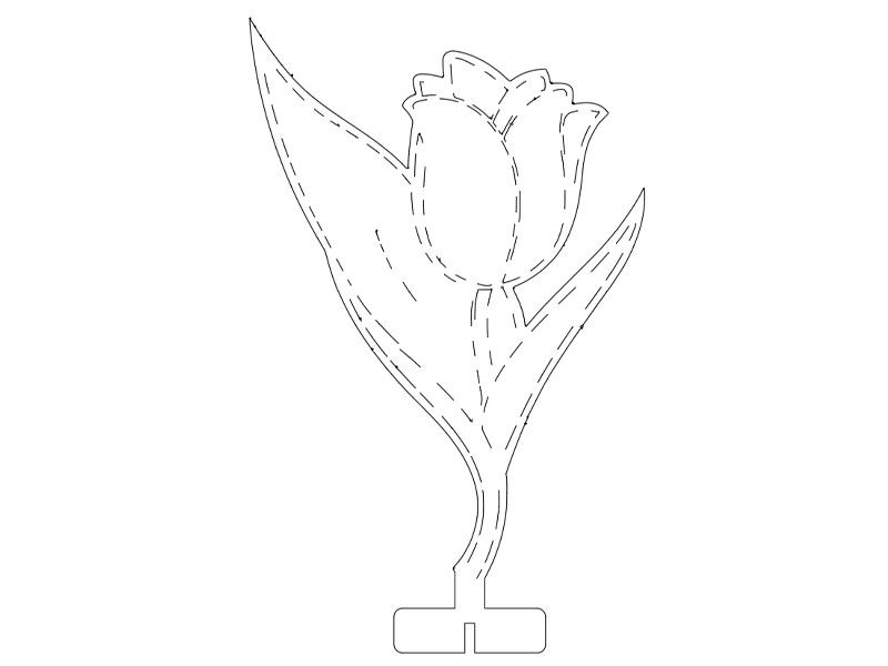 0045 Тюльпан Плексик