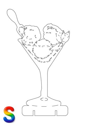 0007 Мороженное в фужере Плексик Размер S