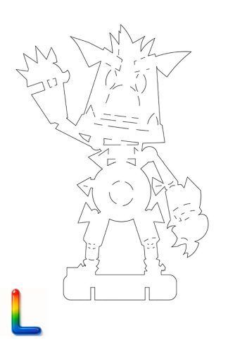 0015 Робот Плексик размер L