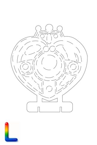 0020 Телеграм Сердце L Плексик