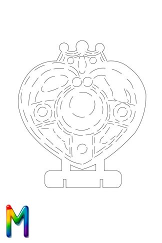 0020 Телеграм Сердце M Плексик