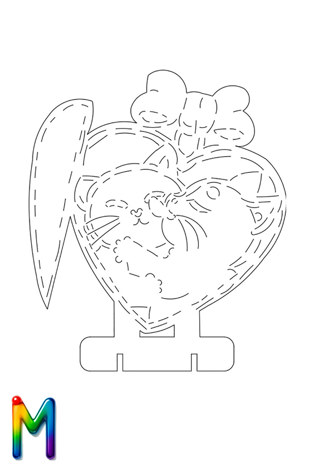 0021 Телеграм Котята со щитом M Плексик