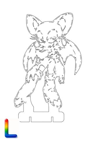 0026 Летучая мышь Руж L Плексик