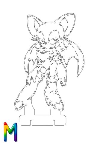 0026 Летучая мышь Руж M Плексик