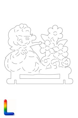 0028 Фея и Цветы L Плексик