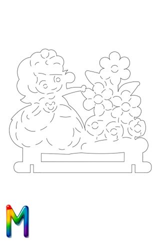 0028 Фея и Цветы M Плексик