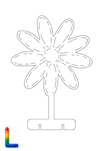 0029 Ромашка L Плексик