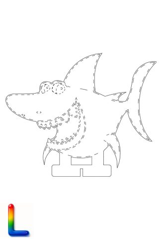 0033 Веселая Акула L Плексик