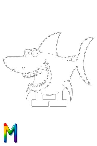 0033 Веселая Акула M Плексик