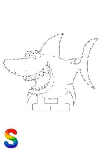 0033 Веселая Акула S Плексик