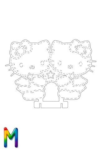 0038 Hello Kitty Плексик размер M