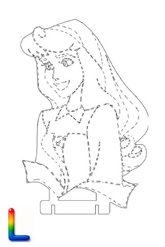 0043 принцесса Диснея L Плексик