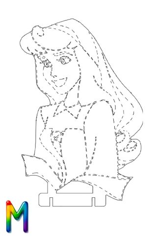 0043 принцесса Диснея M Плексик