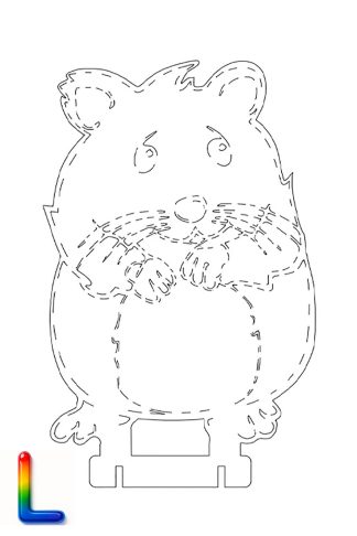 0046 Хомяк L Плексик