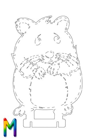 0046 Хомяк M Плексик