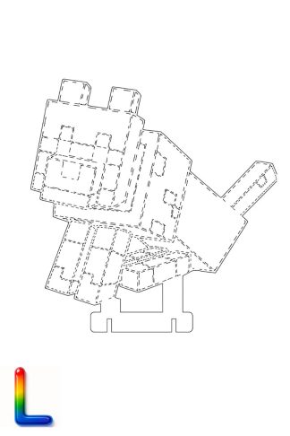 0050 Майнкрафт Собака L Плексик