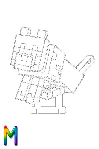 0050 Майнкрафт Собака M Плексик