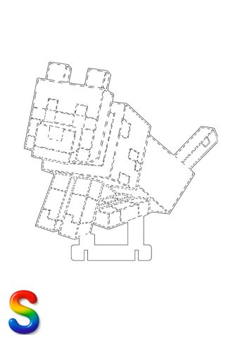 0050 Майнкрафт Собака S Плексик