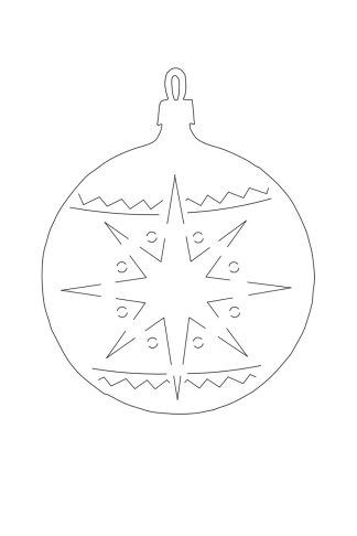 0055 Ёлочная игрушка #2 Полярная звезда Плексик