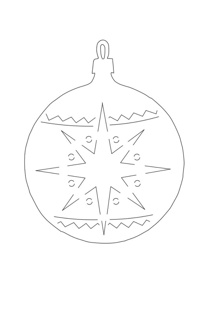 0055 Ёлочная игрушка #2 Полярная звезда Плексик