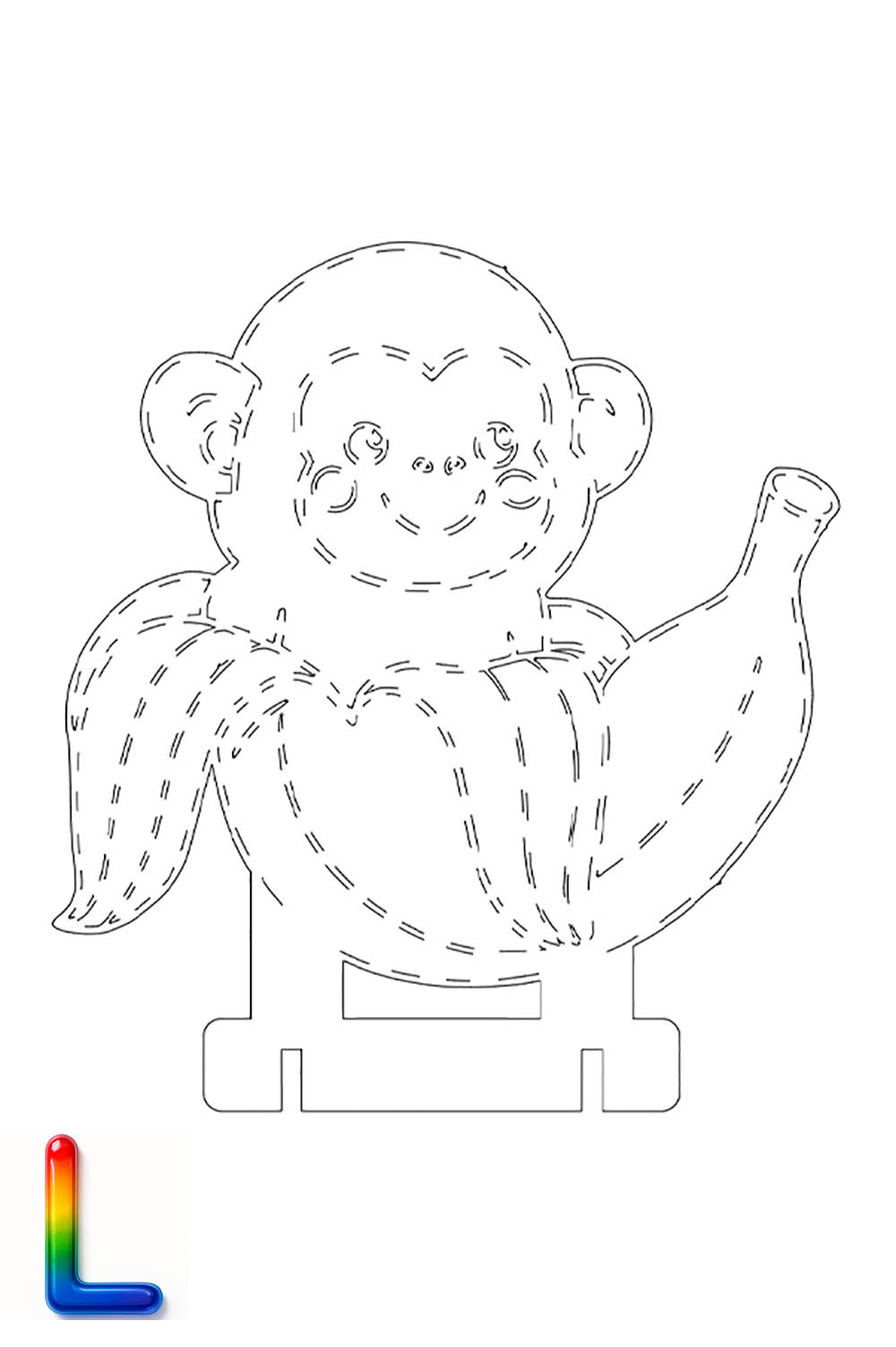 0030-2 Chimpanzini Bananini L Плексик